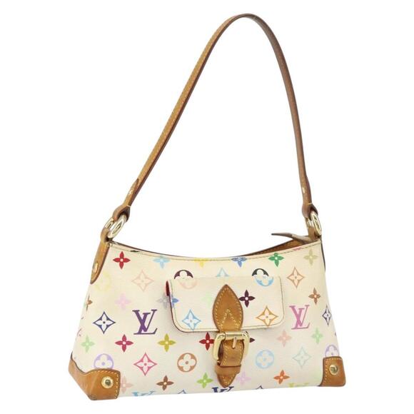 LOUIS VUITTON Handbags - LOUIS VUITTON Monogram Multicolor Eliza Shoulder Bag White M40098 LV Auth 158777